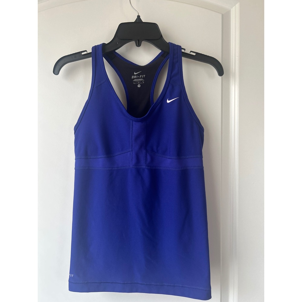 Blue Nike Dri-Fit Racerback Top Women's Medium